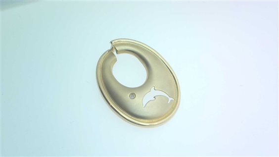 Pendente Sommer Donna B&B in Oro giallo Diamante 0.01 Ct B&B DELFINO DIA CT 0.01 UZ/Z 2.80 G - B&B DELFINO DIA CT 0.01 UZ/Z 2.80 G